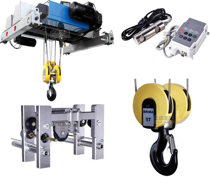 歐式鋼絲繩電動葫蘆雙梁細節圖